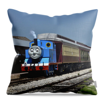 Rare All Our Pillows Are Handmade Hypoallergenic Cotton with Flannel Backing Ideal for Gift and Multiple Uses Thomas The Train Pillow Thomas The Tank Engine Pillow Yellow