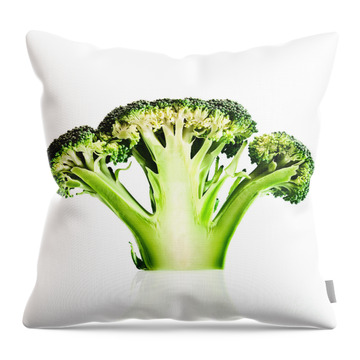 Broccoli Throw Pillows