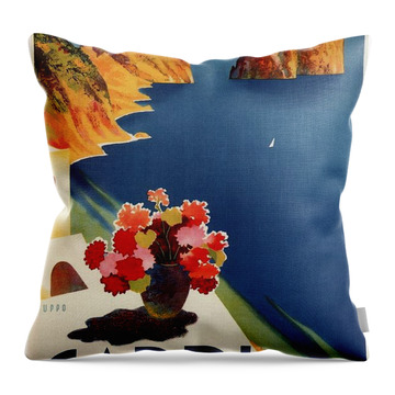 Capri Floral Print Decorative Pillow