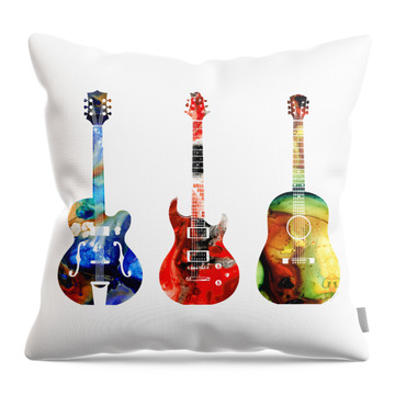 Guitar Throw Pillows