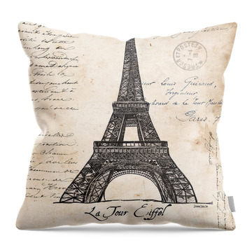 France Paris Throw Pillows