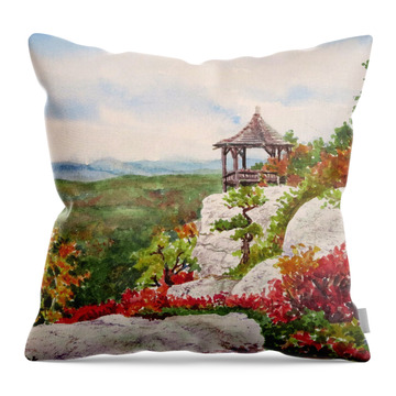 Mira Fink Landscapes Throw Pillows