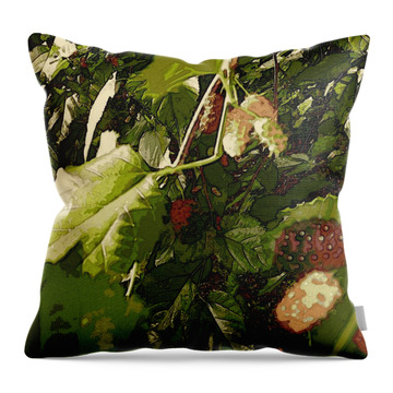 Mulberry Moment Throw Pillow