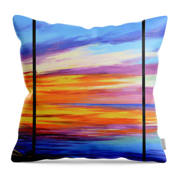 Ocean Sunset Throw Pillows