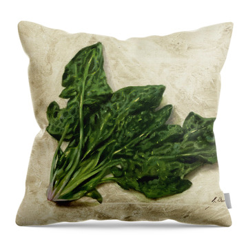 Spinach Throw Pillows