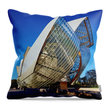 Louis Vuitton Foundation In Paris Throw Pillow by Antonino Bartuccio -  Pixels