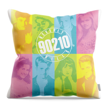 Beverly Hills 90210 Show Cast Pictures COLOR BLOCKS Throw Pillow Many Sizes 