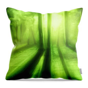 A Green Day - Throw Pillow Product by Matthias Zegveld