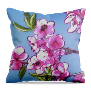 Blossoms of Spring - Throw Pillow Product by Matthias Zegveld