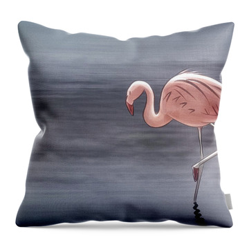 El Flamenco - Throw Pillow Product by Matthias Zegveld