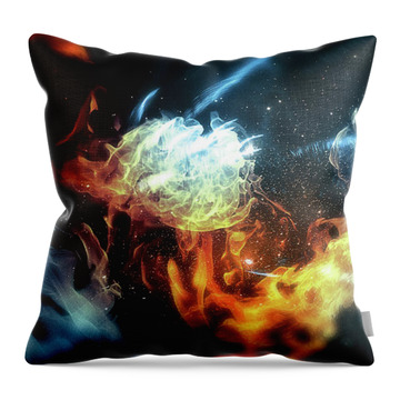 Fire of Hope - Throw Pillow Product by Matthias Zegveld