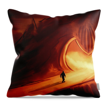 Gate of Hell - Throw Pillow Product by Matthias Zegveld