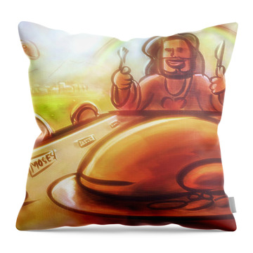 Heaven Ain't That Bad - Throw Pillow Product by Matthias Zegveld