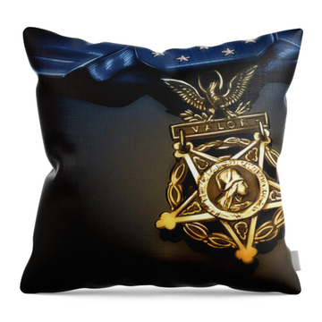 Medal of Honor - Throw Pillow Product by Matthias Zegveld