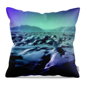 Mystic Icescape - Throw Pillow Product by Matthias Zegveld