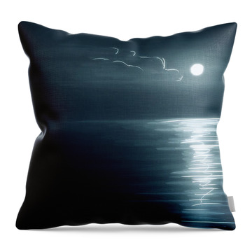 Reflection of the Moon - Throw Pillow Product by Matthias Zegveld