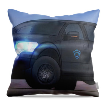 The Black Raptor - Throw Pillow Product by Matthias Zegveld