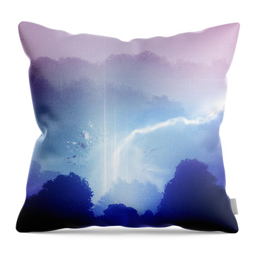 The Forest of Light - Throw Pillow Product by Matthias Zegveld