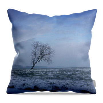 The Lonely Tree - Throw Pillow Product by Matthias Zegveld