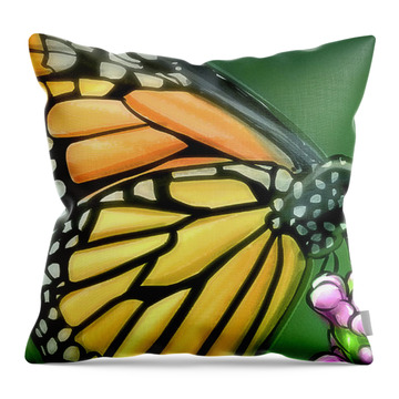 Wonderful Butterfly - Throw Pillow Product by Matthias Zegveld