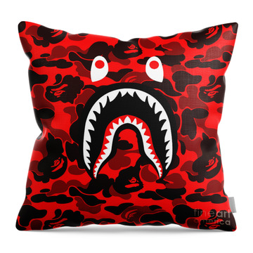 Camo Shark Bape Hot Pillow Case Sofa Cushion Cover 