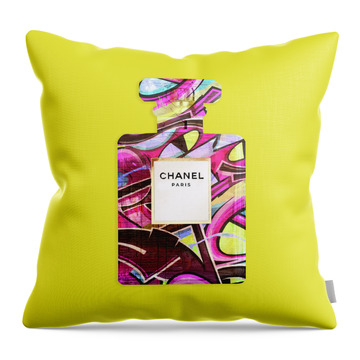Chanel Perfume Bottle Throw Pillows for Sale - Fine Art America