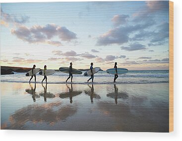 Surfer Images Wood Prints