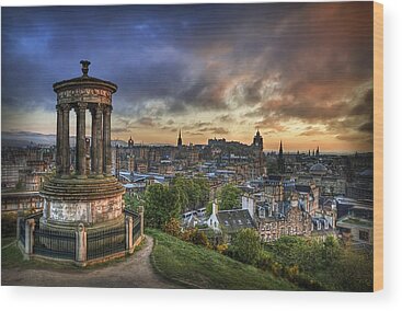 City Of Edinburgh Wood Prints