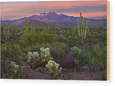 Four Peaks Arizona Wood Prints