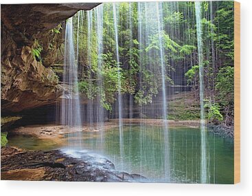 Alabama Waterfall Wood Prints