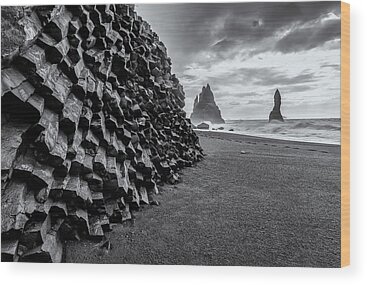 Basalt Rocks Wood Prints