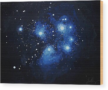 5x7 Seven Sisters Constellation Stars Astral Travel Lucid Dream Soul Journey Matted Art Print One Way to Pleiades