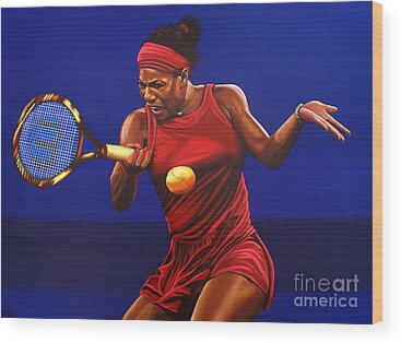 Serena Slam Wood Prints