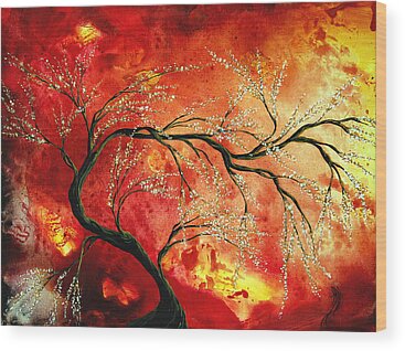 Abstract Art Original Whimsical Modern Landscape Painting BURSTING FORTH by  MADART Painting by Megan Aroon - Fine Art America