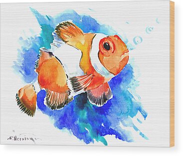 Clownfish Wood Prints