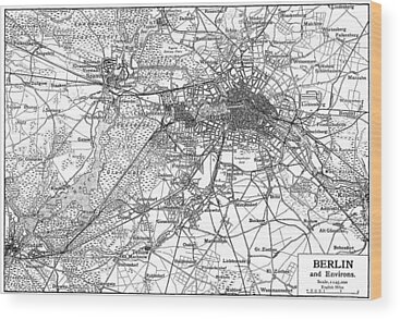 Germany Map Wood Prints