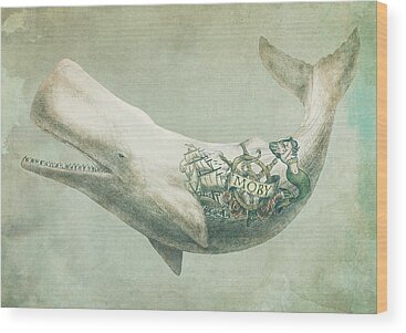 Whale Wood Prints