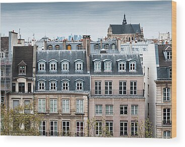 French Cities Wood Prints