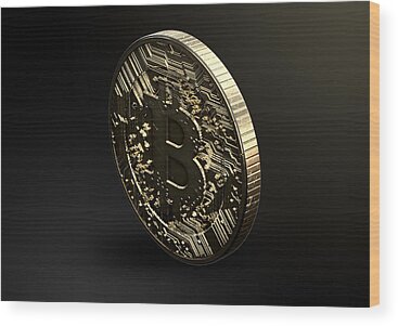 Gold Coin Wood Prints