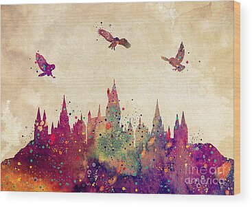 Hogwarts Wood Prints