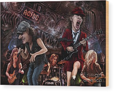 Ac Dc Wood Prints