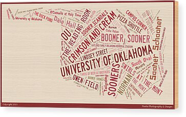 Oklahoma University Wood Prints