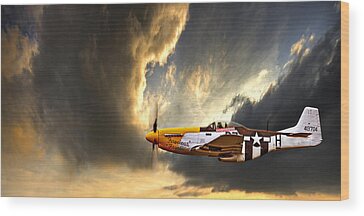 Ww2 Aircraft Wood Prints