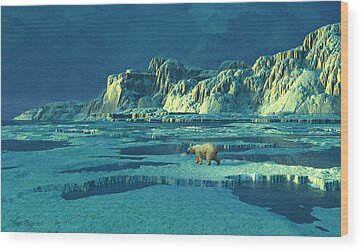 Polar Bear Wood Prints