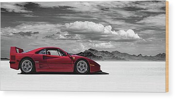 Ferrari F40 Wood Prints