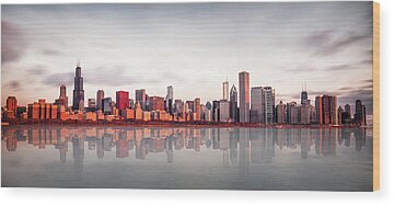 Chicago Skyline Wood Prints