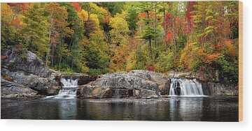 Linville Falls Wood Prints