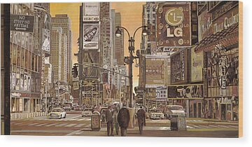 Times Square Wood Prints