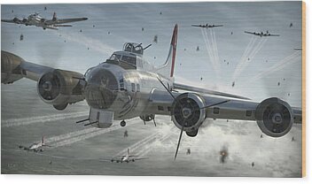 B-17 Wood Prints