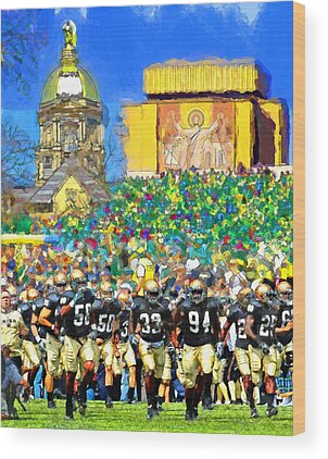 Notre Dame Football Art | Fine Art America